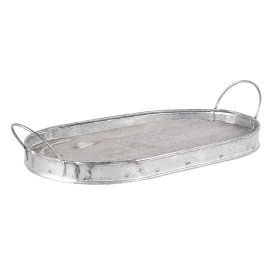 Decoratief dienblad (set van 3) 27*16*5 / 24*13*5 / 20*10*5 cm Bruin | 6H2009 | Clayre & Eef