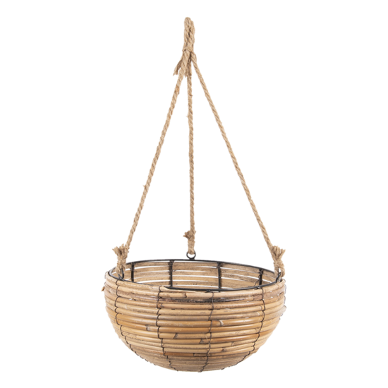 Clayre & Eef | Plantenhanger Binnen Set van 3 Bruin ø 28x15 / 24x14 / 20x11 cm | 6RO0511