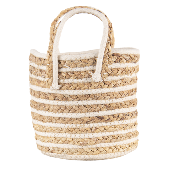 Clayre & Eef | Opbergmanden Set van 3 Beige, Bruin ø21x20 cm | 6RO0514