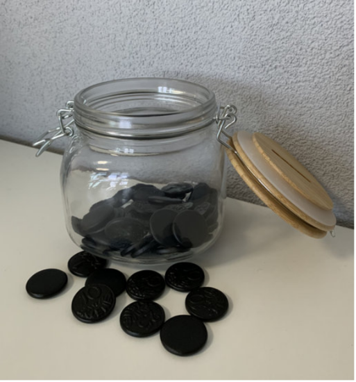 Spaar/Snoeppot het zit D'rop bedankt voor alles | Juf & Meester Cadeau 2