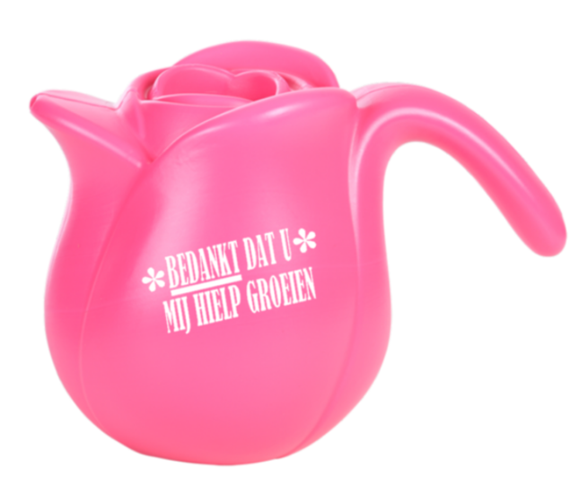 Gieter tulp licht roze | Bedankt dat u mij hielp groeien | Juf & Meester Cadeau