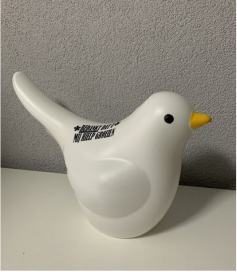 Gieter vogel | Bedankt dat u mij hielp groeien | Juf & Meester Cadeau