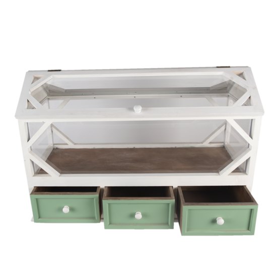 Clayre & Eef | Decoratie Kweekkasje Wit 76x33x51 cm | 5H0471