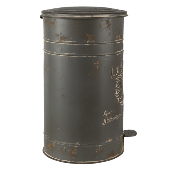 Clayre & Eef | Pedaalemmer Grijs ø 27x45 cm | 6Y4244