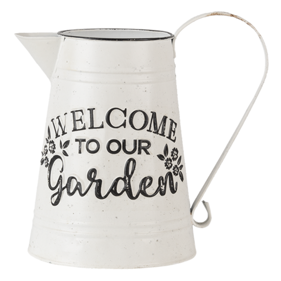 Clayre & Eef | Decoratie Kan Wit 26x17x25 cm | 6Y4248