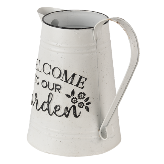 Clayre & Eef | Decoratie Kan Wit 26x17x25 cm | 6Y4248