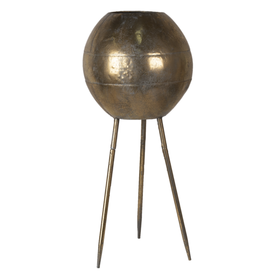 Clayre & Eef | Bloempot Binnen Goudkleurig ø 27x66 cm | 5Y0878