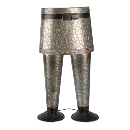 Clayre & Eef | Bloempot Binnen Broek Grijs 35x23x60 cm | 5Y0951