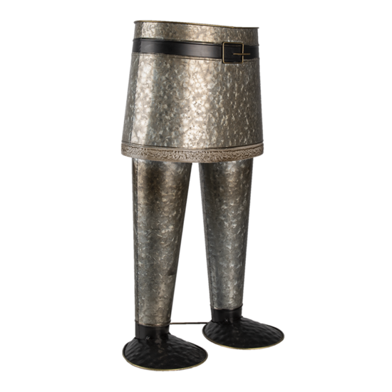 Clayre & Eef | Bloempot Binnen Broek Grijs 35x23x60 cm | 5Y0951