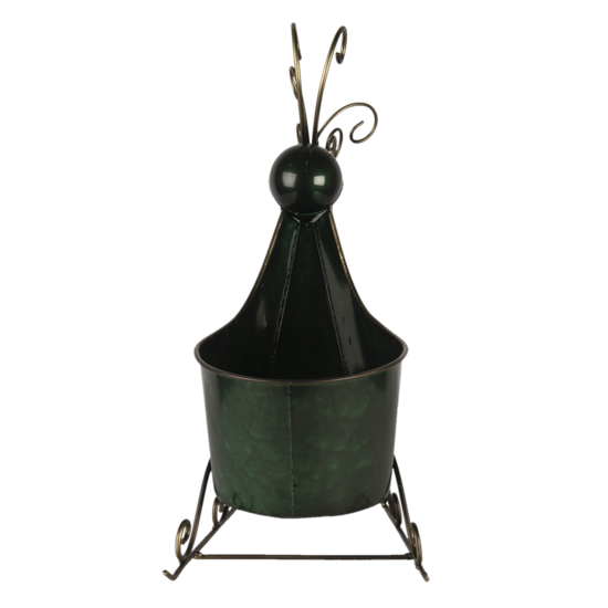 Clayre & Eef | Kerstdecoratie Beeld Rendier Groen 34x17x37 cm | 6Y4444