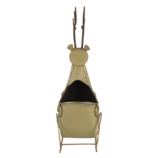 Clayre & Eef | Opbergmand Rendier Goudkleurig 33x17x44 cm | 6Y4594