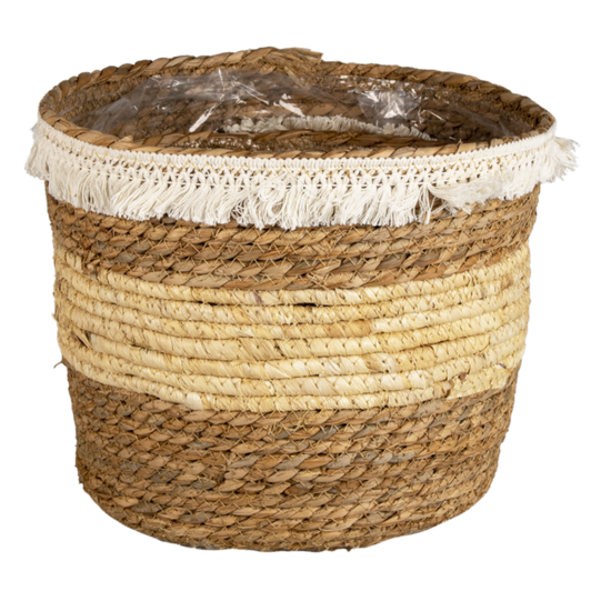 Clayre & Eef | Opbergmanden Set van 3 Bruin ø 32x25 / ø 28x21 / ø 24x18 cm | 6RO0536