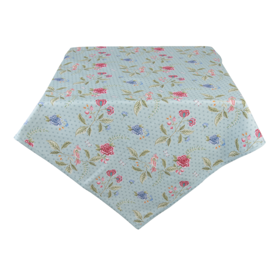 Clayre & Eef | Tafelkleed Blauw, Groen 150x250 cm | BLW05