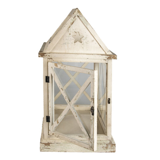 Clayre &amp; Eef   | Decoratie Kweekkasje Wit 54x35x66 cm | 5H0466