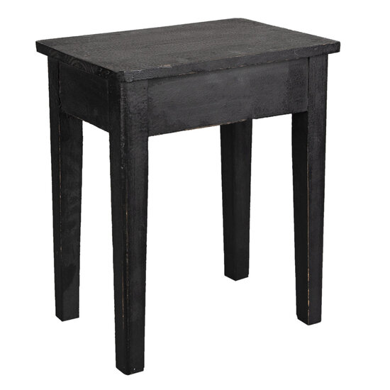 Clayre & Eef | Decoratie kruk Zwart 36x25x43 cm | 6H2053