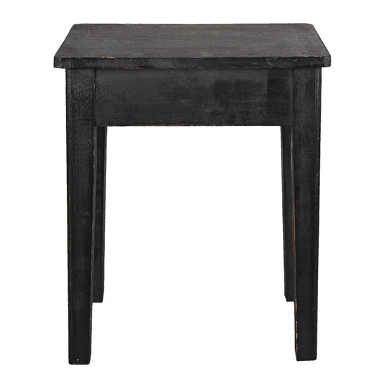 Clayre & Eef | Decoratie kruk Zwart 36x25x43 cm | 6H2053