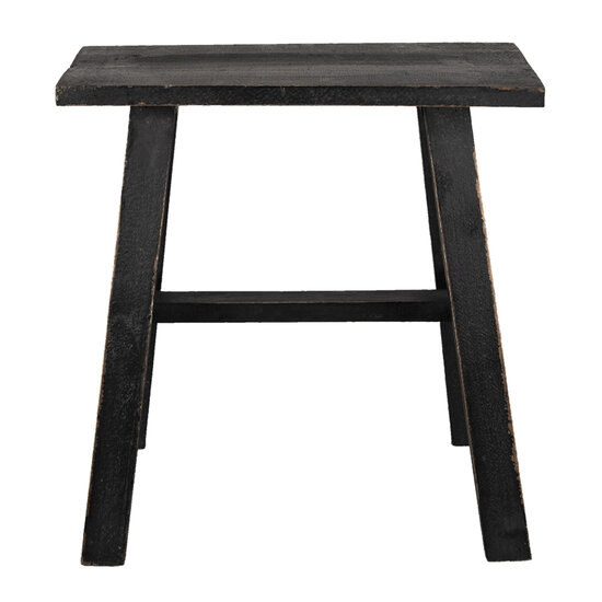 Clayre & Eef | Decoratie kruk Zwart 42x28x43 cm | 6H2056