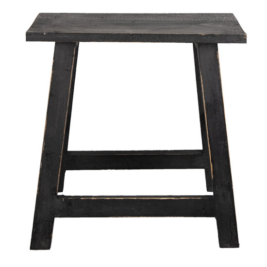 Clayre & Eef | Decoratie kruk Zwart 42x29x43 cm | 6H2057