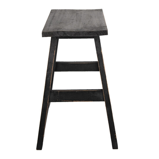 Clayre & Eef | Decoratie kruk Zwart 42x29x43 cm | 6H2057
