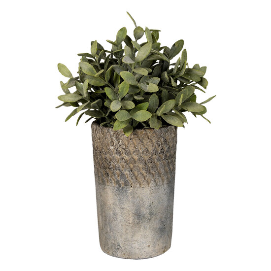 Clayre & Eef | Bloempot Binnen Grijs ø 24x39 cm | 6TE0366