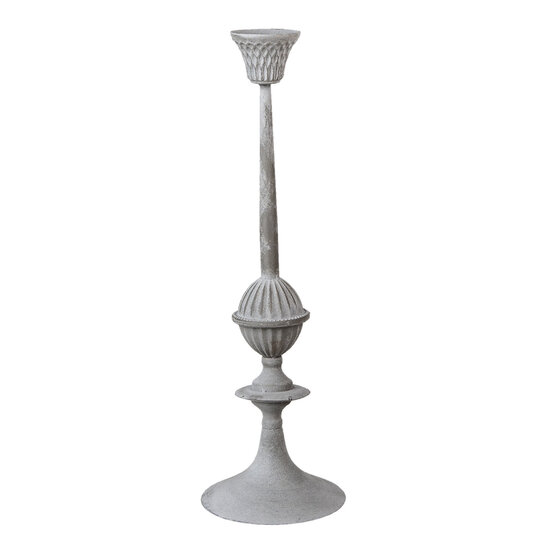 Clayre & Eef | Kandelaar Zilverkleurig ø 15x50 cm | 6Y4496