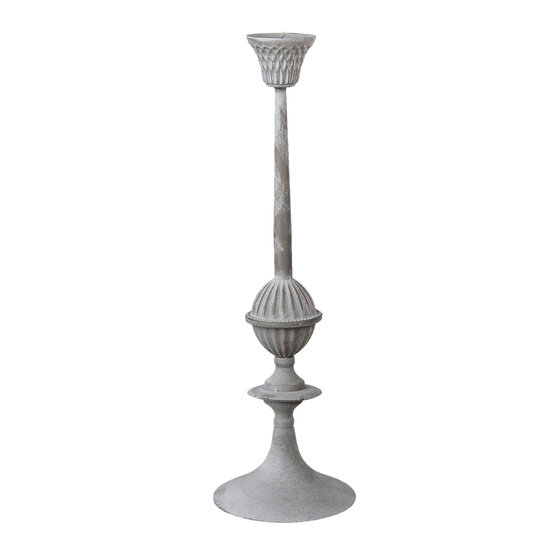 Clayre & Eef | Kandelaar Zilverkleurig ø 15x50 cm | 6Y4496