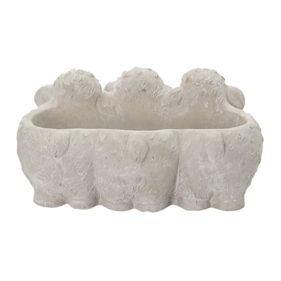 Clayre & Eef | Bloempot Binnen Schaap Grijs 26x20x12 cm | 6TE0372