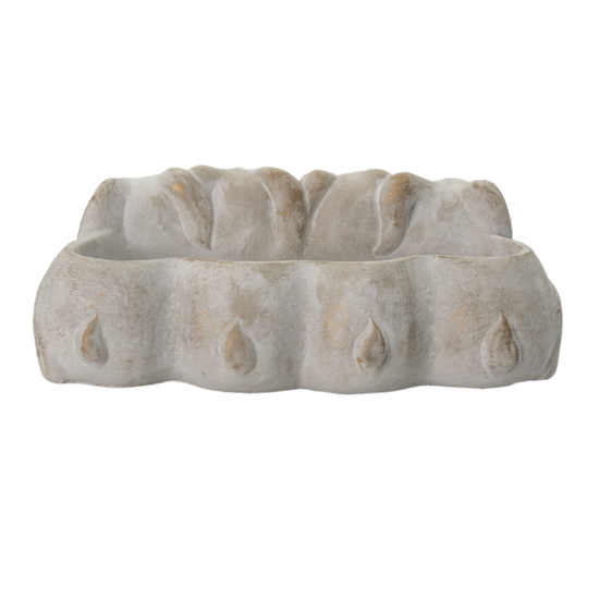Clayre & Eef | Bloempot Binnen Konijn Grijs 33x19x11 cm | 6TE0373