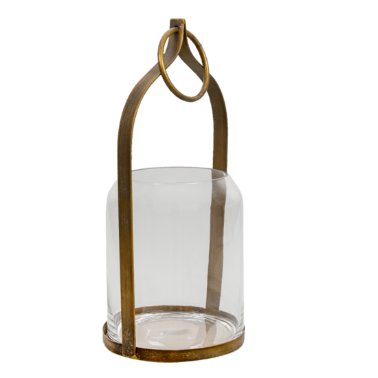 Clayre & Eef | Windlicht Koperkleurig 22x21x43 cm | 6Y4492