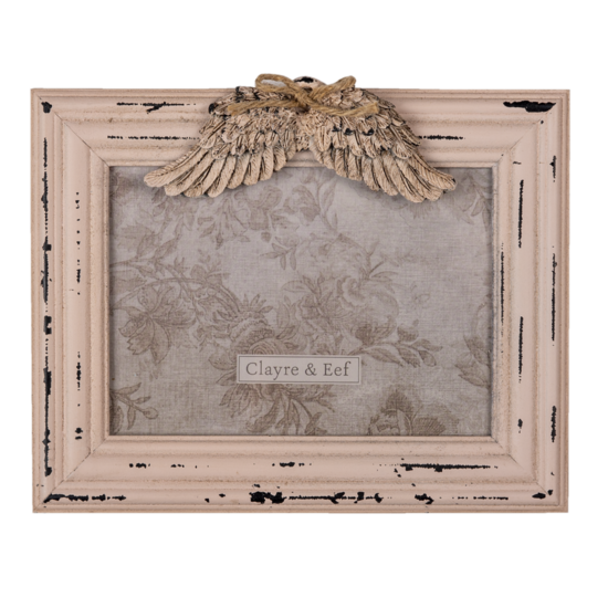 Clayre & Eef | Fotolijst Roze 24x3x19 cm / 18x13 cm | 2F0887