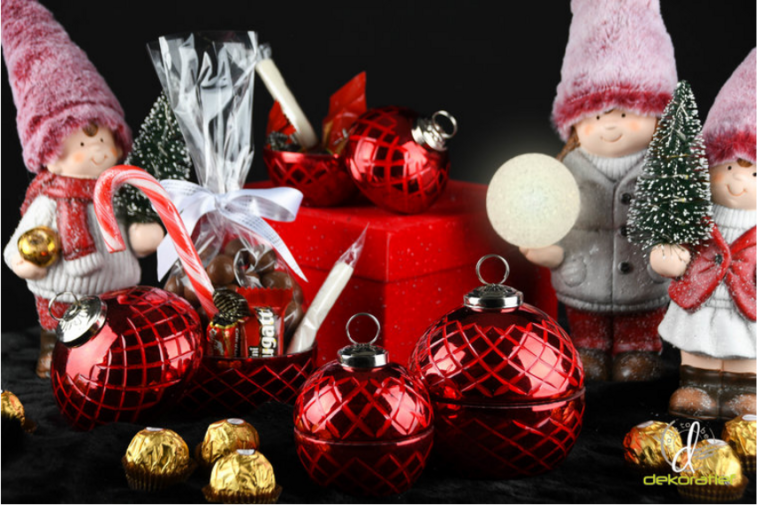 Set : Decoratie beeld jongen meisje winterkind kerstboom met ledverlichting 24 cm | Dekoratief | A205366 1