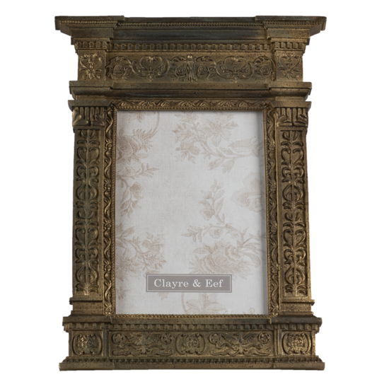 Clayre & Eef | Fotolijst Goudkleurig 22x3x29 cm / 13x18 cm | 2F0850