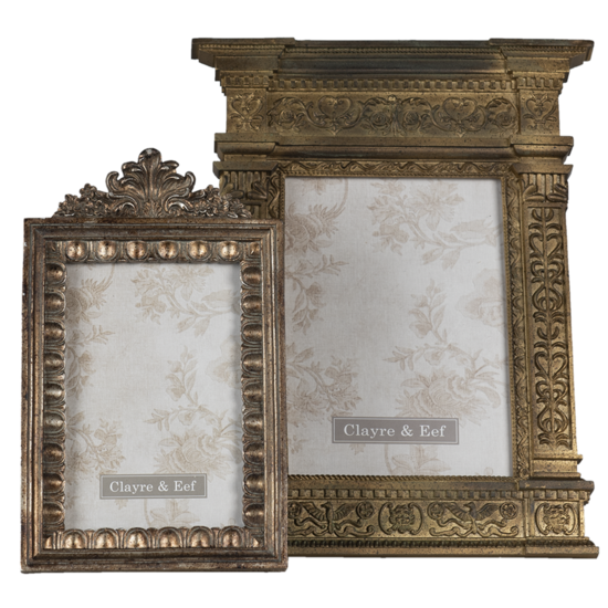 Clayre & Eef | Fotolijst Goudkleurig 22x3x29 cm / 13x18 cm | 2F0850