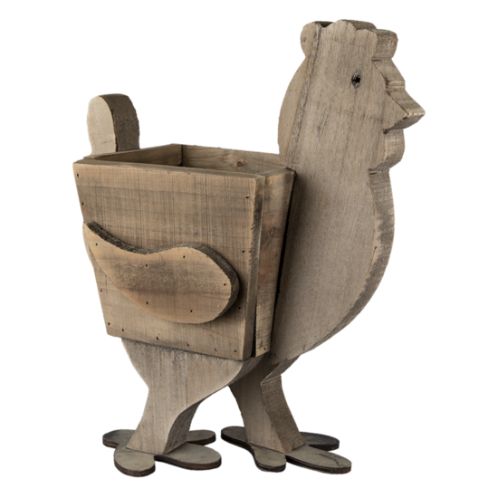 Clayre & Eef | Bloempot Binnen Kip Bruin 35x18x40 cm | 6H2096