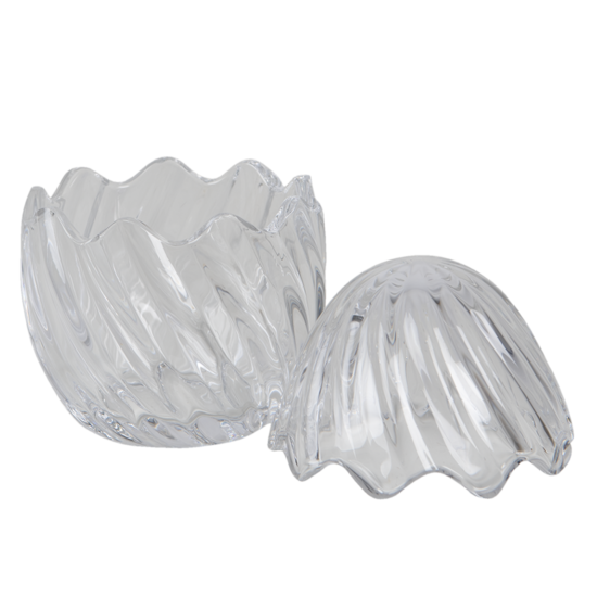 Voorraadpot met deksel ø 9*12 cm Transparant | 6GL3384 | Clayre & Eef 1