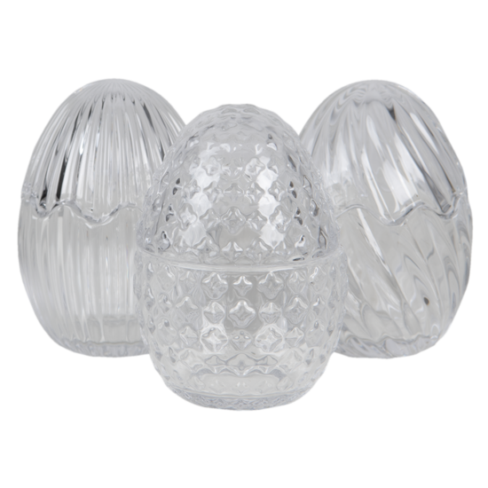 Voorraadpot met deksel ø 9*12 cm Transparant | 6GL3384 | Clayre & Eef 2