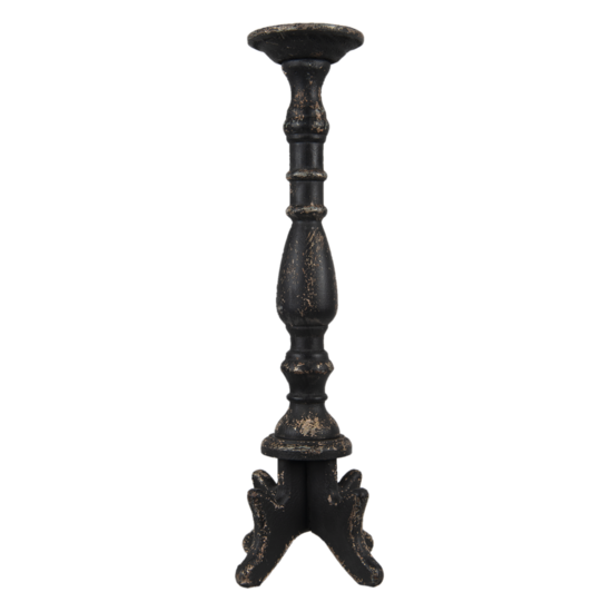 Kandelaar ø 21*60 cm Zwart | 5H0520 | Clayre & Eef