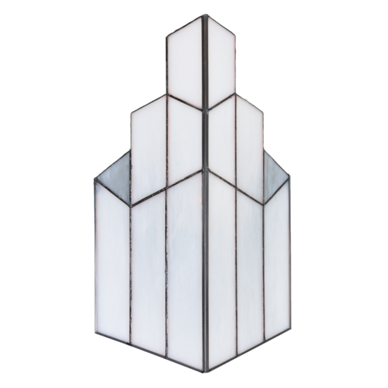 5LL-6121 Wandlamp Tiffany Creme 36*4*21 cm 36*4*21 cm Creme | 5LL-6121 | Clayre & Eef 1