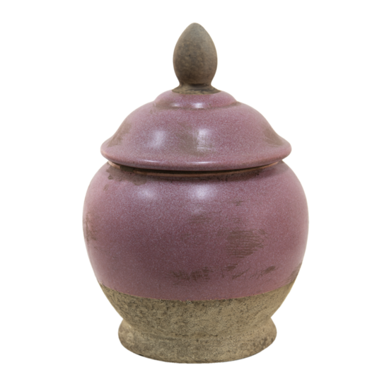 6CE1383 Voorraadpot Deksel Roze, Beige ø 19*26 cm ø 19*26 cm Roze | 6CE1383 | Clayre & Eef