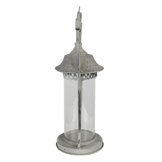 6Y4717 Lantaarn Grijs ø 15*44 cm ø 15*44 cm Grijs | 6Y4717 | Clayre & Eef 1