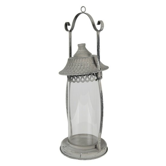 6Y4717 Lantaarn Grijs ø 15*44 cm ø 15*44 cm Grijs | 6Y4717 | Clayre & Eef 2