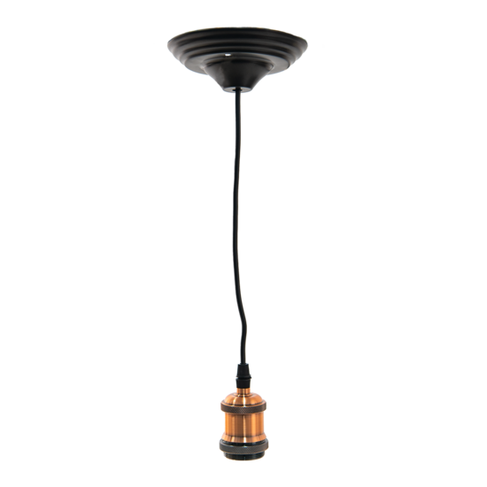 5LL-95R Snoerpendel Rood, Zwart 150 cm E27/max 1*60W 150 cm E27/max 1*60W Rood | 5LL-95R | Clayre & Eef