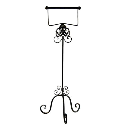 5Y0969 WC Rolhouder Staand Zwart 27*24*70 cm 27*24*70 cm Bruin | 5Y0969 | Clayre & Eef