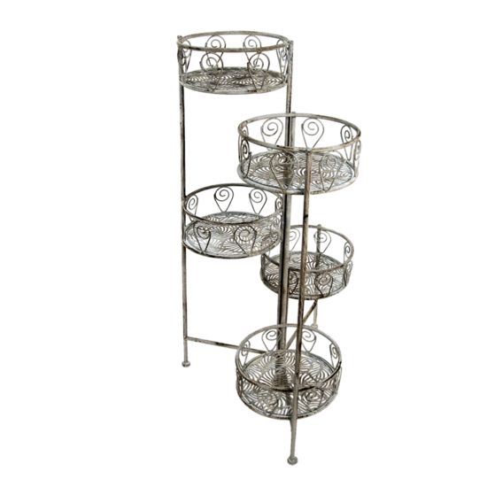 5Y0980 Plantenstandaard binnen Grijs 55*23*90 cm 73*23*90 cm Grijs | 5Y0980 | Clayre & Eef 1