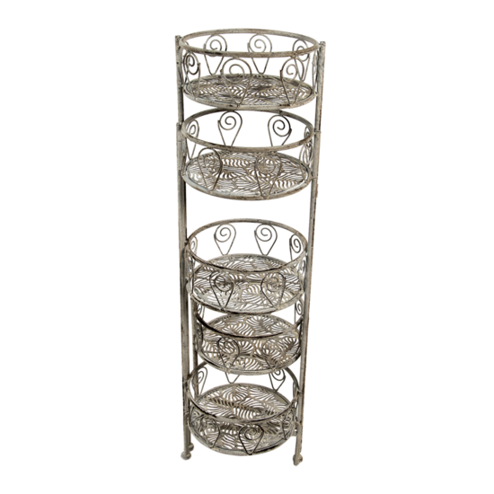 5Y0980 Plantenstandaard binnen Grijs 55*23*90 cm 73*23*90 cm Grijs | 5Y0980 | Clayre & Eef 2