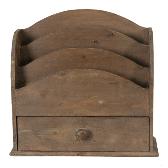 6H2111 Brievenhouder Bruin 33*13*31 cm 33*13*31 cm Bruin | 6H2111 | Clayre & Eef