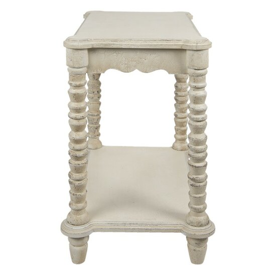 5H0529 Bijzettafel Wit 60*40*70 cm 60*40*70 cm Wit | 5H0529 | Clayre & Eef 2