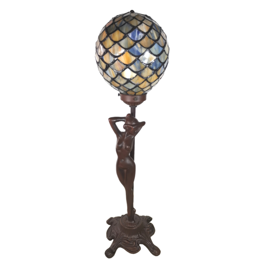Clayre & Eef | Tiffany Tafellamp 21x21x51 cm E14/max 1x25W | 5LL-6024