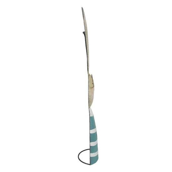 Clayre & Eef | Decoratie Beeld Konijn Turquoise, Beige 30x11x67 cm | 5Y0998