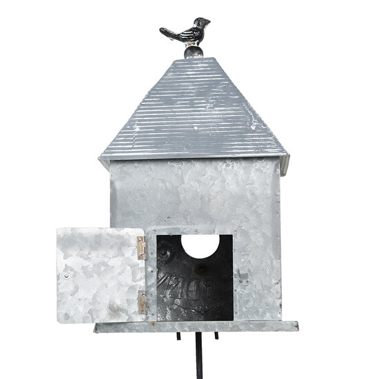 Clayre & Eef | Tuinsteker Grijs, Wit 18x13x109 cm | 5Y1010